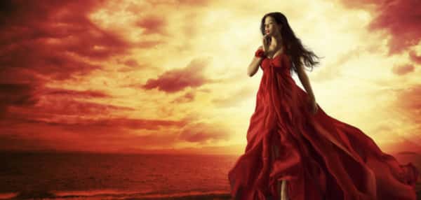 vestido vermelho pomba gira