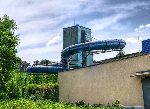 Parque aquático fechado 