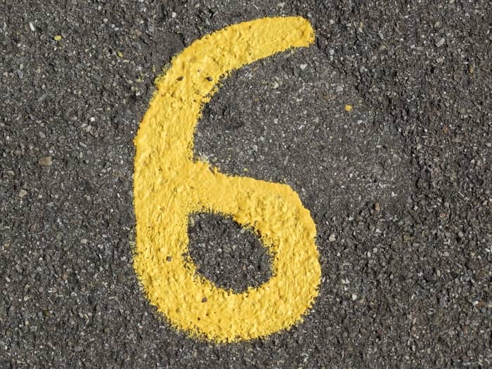 Qual o significado geral de sonhar com o número 6?
